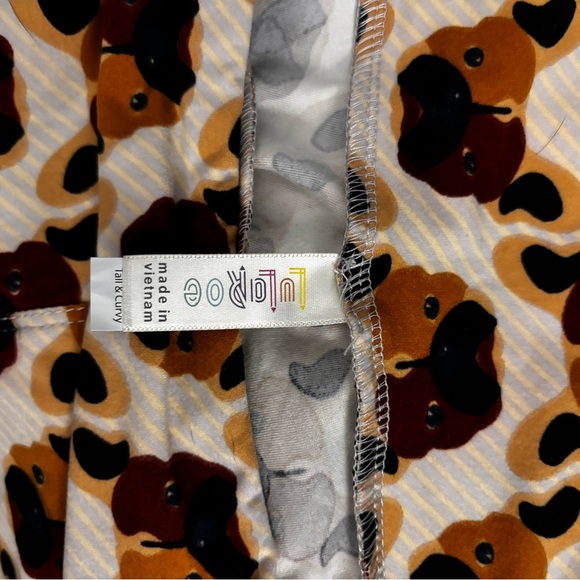 Lularoe French bull dog tall and curvy leggings - Picture 2 of 2